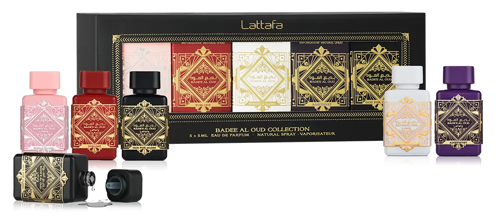 Badee Al Oud Collection 5 X 5ml Sample Kit Lattafa Collection